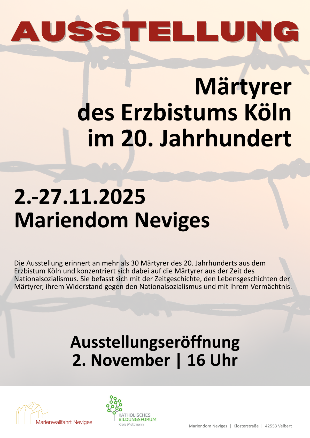 Märtyrer Ausstellung