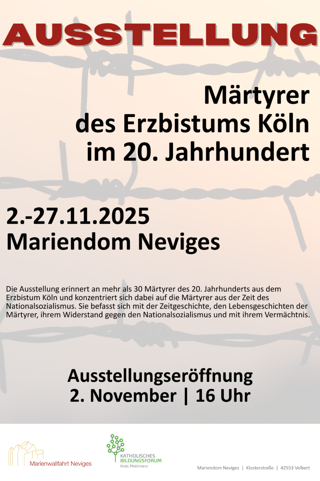 Märtyrer Ausstellung